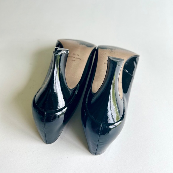 Laura Scott Black Patent Leather Classic Heels size 10 - Picture 11 of 16